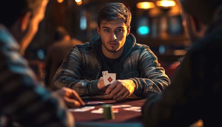 Live dealer blackjack table with multiple camera angles